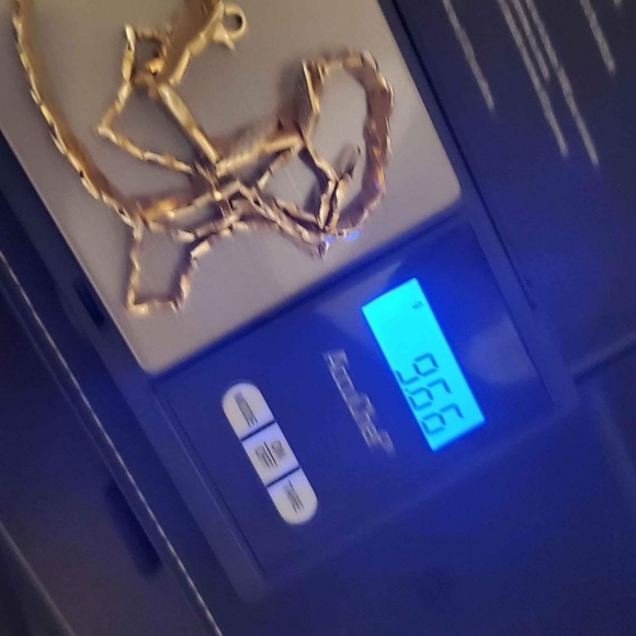 10 kt White and yellow Gold necklace - Picture 5 of 7